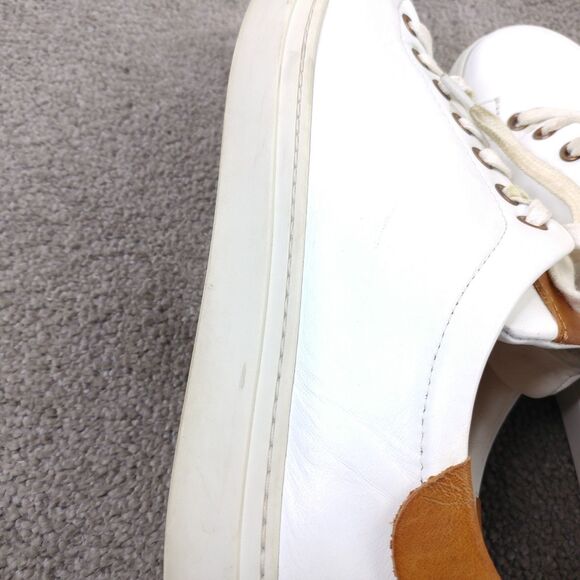 Good Man Brand Mens 10 Shoe Legend London White Edge Lace Sneakers Made In Italy - Picture 8 of 15